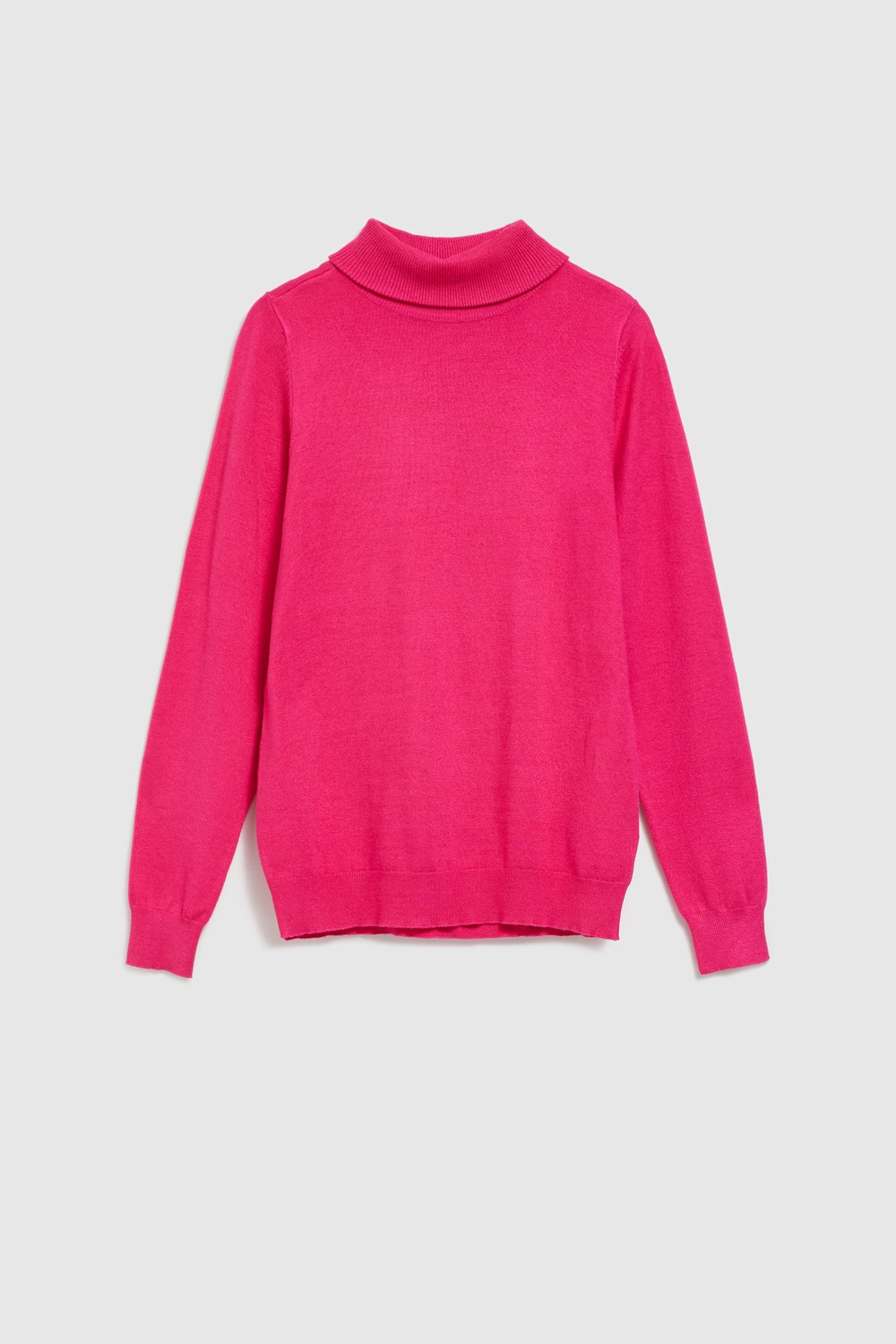 Marisse Fuchsia Turtleneck Sweater