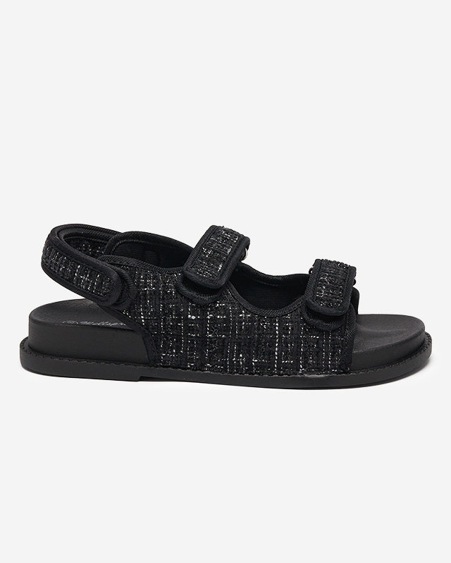 Resti Black women&#039;s fabric sandals Desotty- Footwear