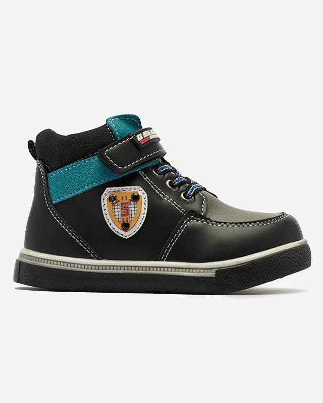 Resti Black boys' boots Wiasio- Footwear