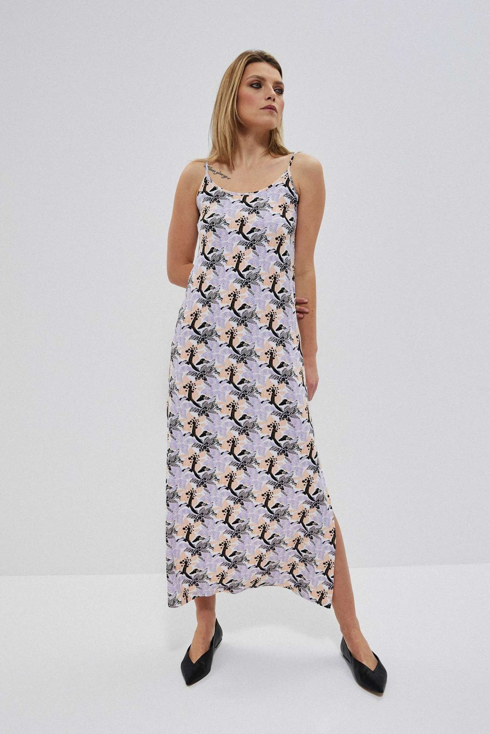 Marisse Summer Dress With Straps L-Su-3735 White