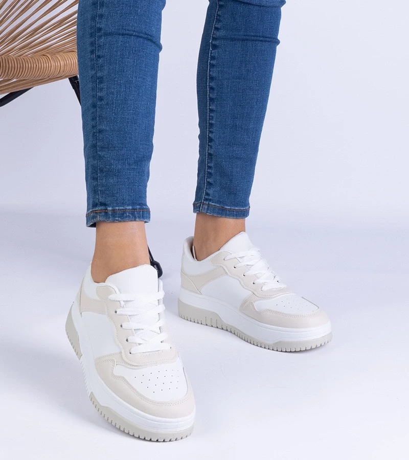 Gemre Adidași bej cu talpă groasă Undina