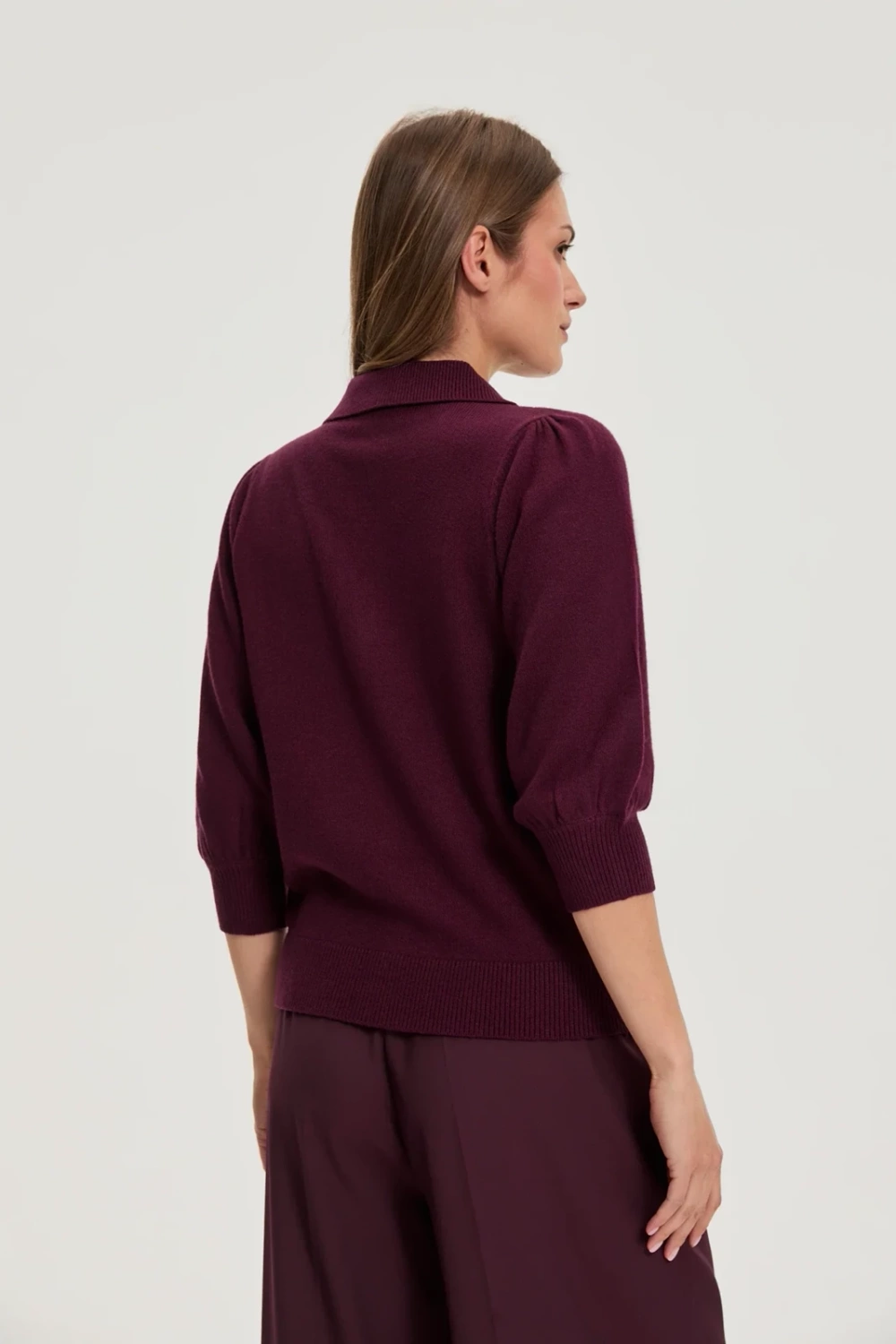 Marisse WOMEN'S SWEATER Z-SW-4811 BURGUNDY