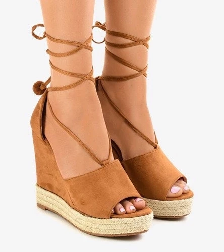 primohurt Beżowe mokasyny na platformie beżowe loafersy damskie