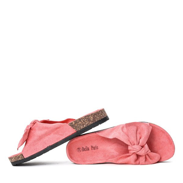 Resti Pink Flip Flops with Summer Blow Bow - Footwear