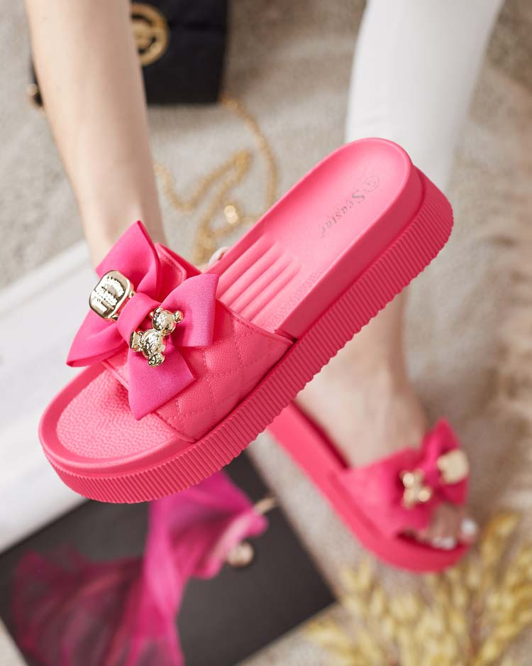 Resti Royalfashion Womens Lemini Bow Flip-Flops
