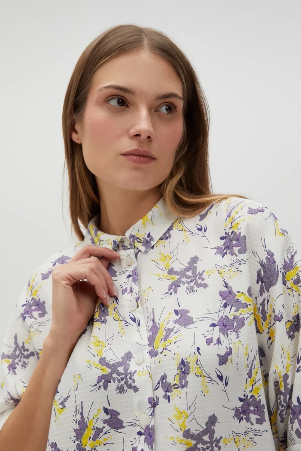 Marisse Women&#039;s Shirt L-Ko-4619 Violet