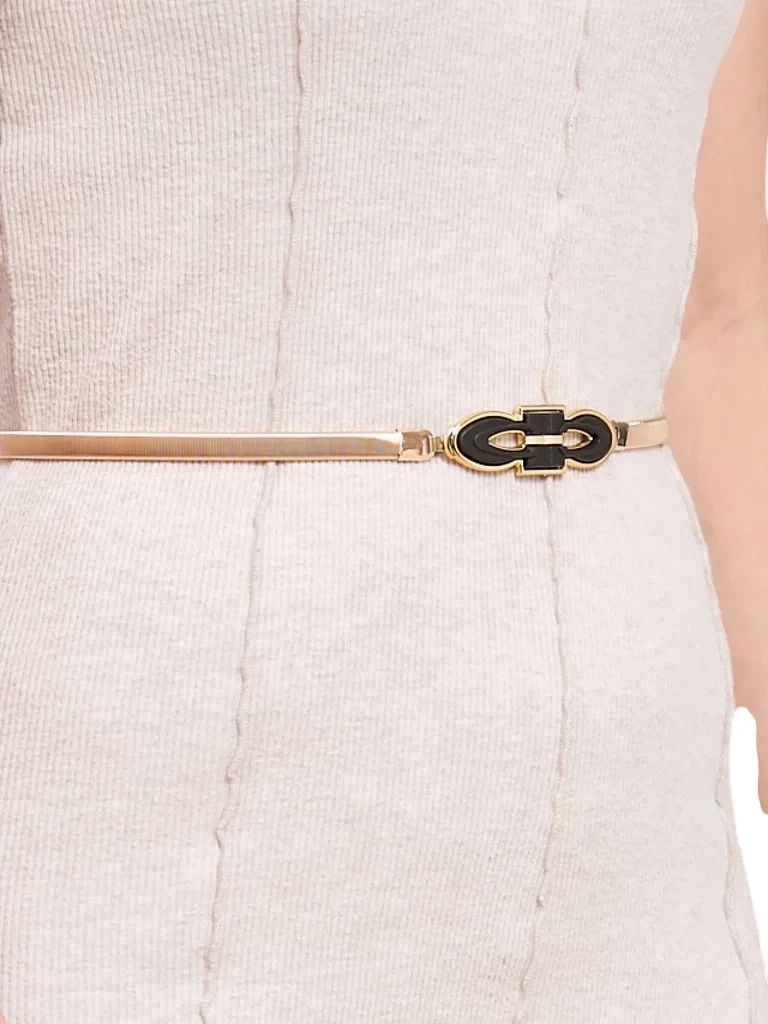 Zlatý kovový opasok Callista