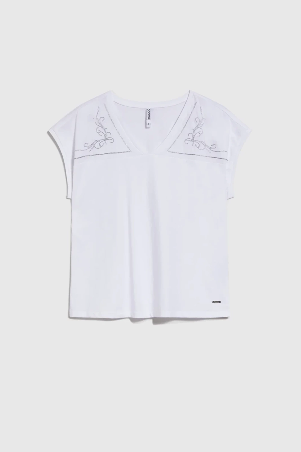 Marisse White Cotton Blouse