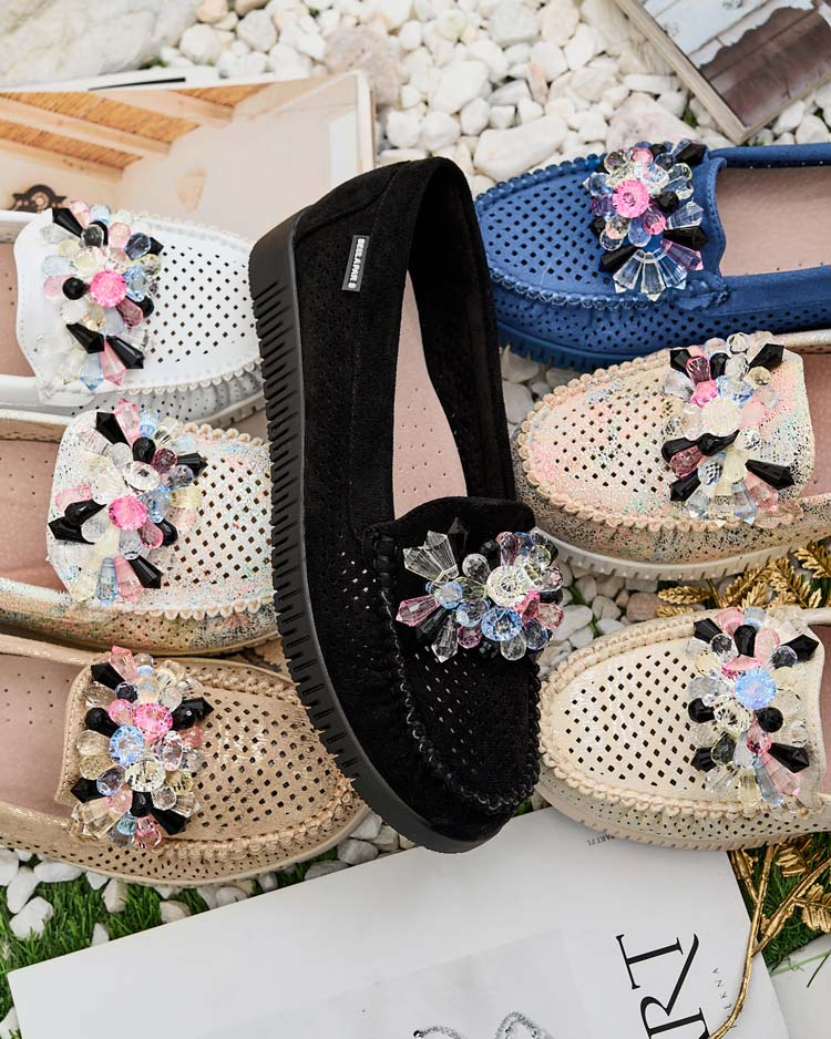 Resti Women's beaded openwork moccasins Nasfali