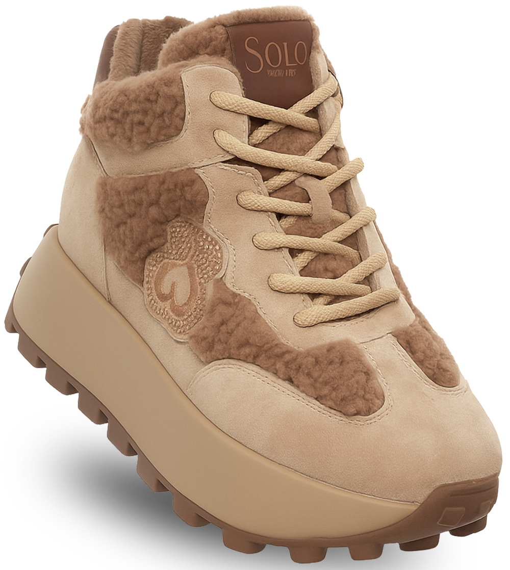 SOLO SOPRANI Снежни ботуши AUSTRALIA SUED FUR