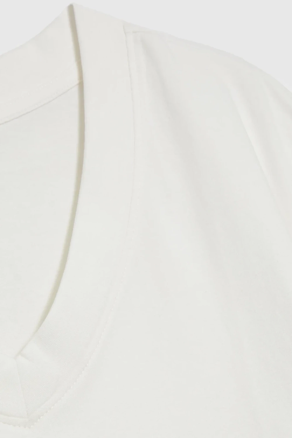 Marisse White V-Neck T-Shirt