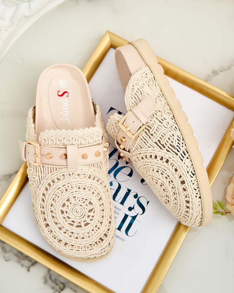 Resti Royalfashion Women&#039;s flip-flops with embroidery Leronip