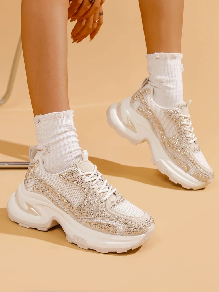 Resti Women's Sports Sneakers with Rhinestones Bloss