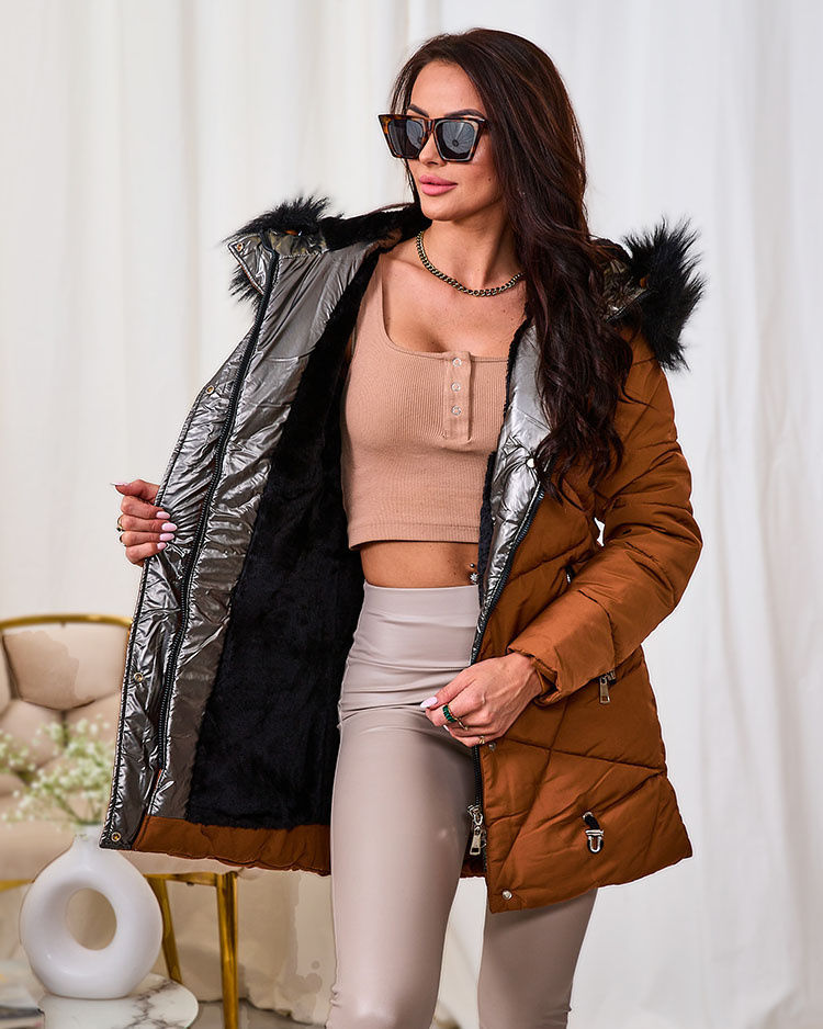 Resti Brown women's winter jacket