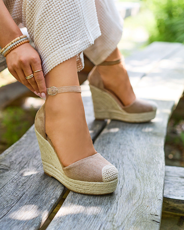Resti Brown women's Meylasi platform sandals