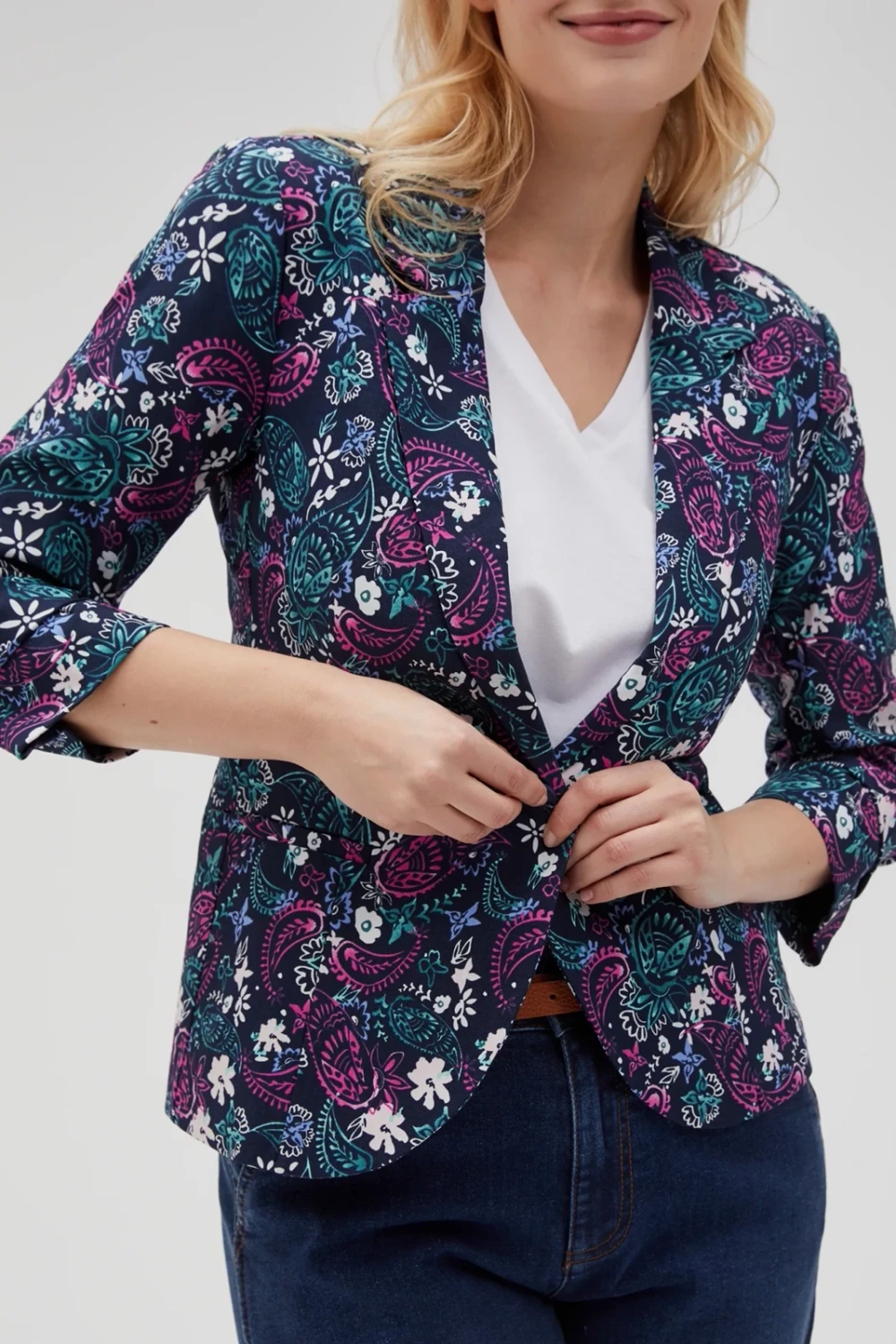 Marisse Women's Jacket L-Mr-4603 Navy