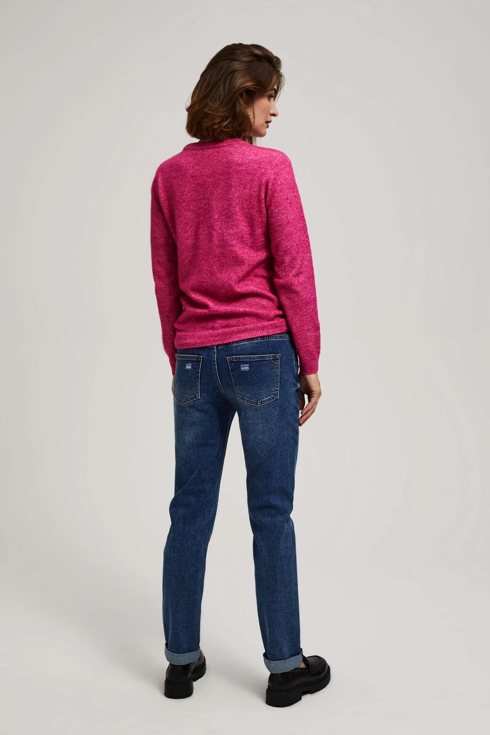 Marisse Navy Blue Boyfriend Jeans