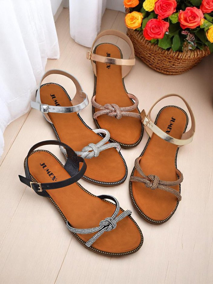 Resti Women&#039;s Sandals with Decorative Rhinestones Bella Shine