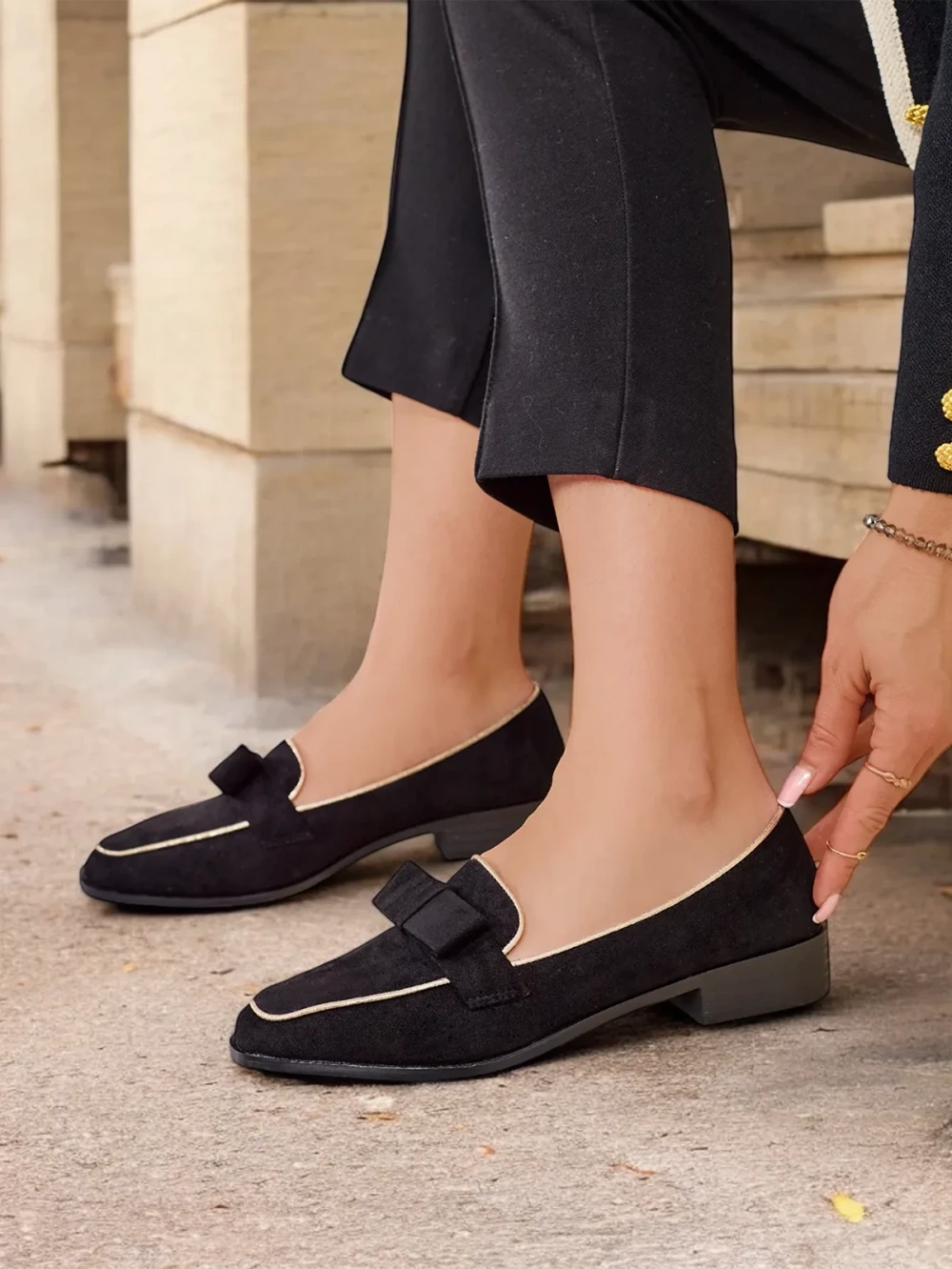 Resti Women's Loafers with Bow Refenni