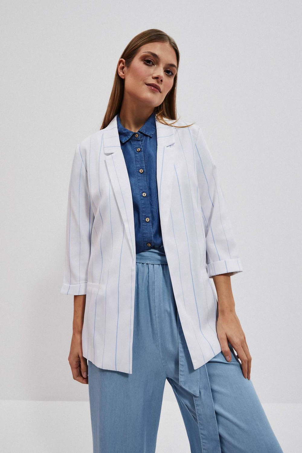 WOMEN&#039;S JACKETS L-MR-4008 WHITE