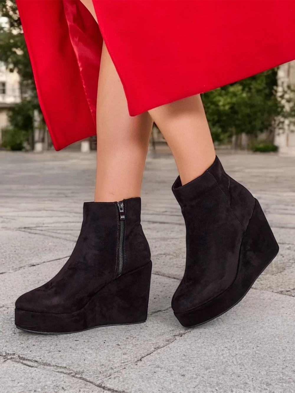 Resti Women&#039;s Wedge Ankle Boots Sieffa