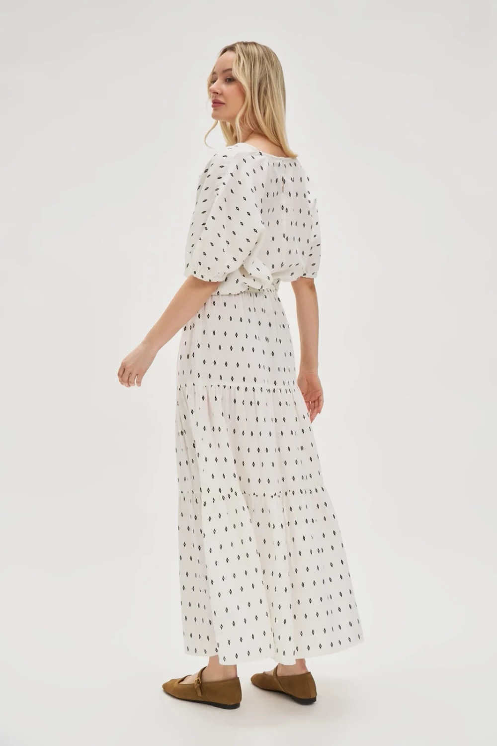 Marisse Cotton Maxi Skirt White