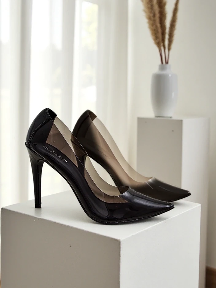 Resti Transparent women's stilettos Selqoa