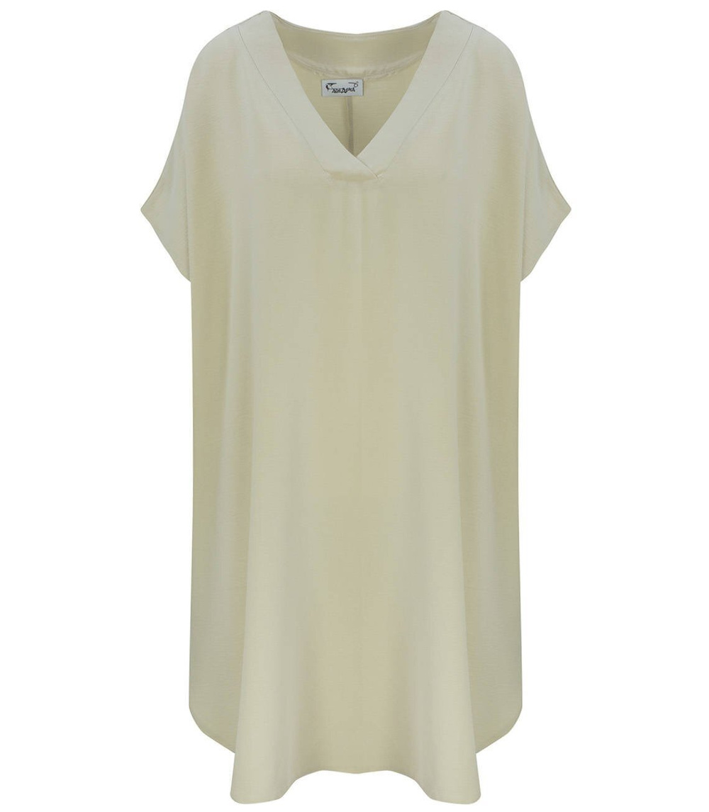 Pri Smooth, loose and comfortable basic mini tunic dress