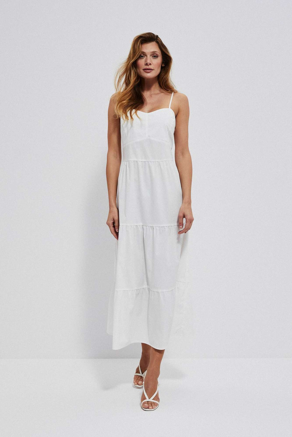 Marisse Strappy Dress L-Su-3765 Off White
