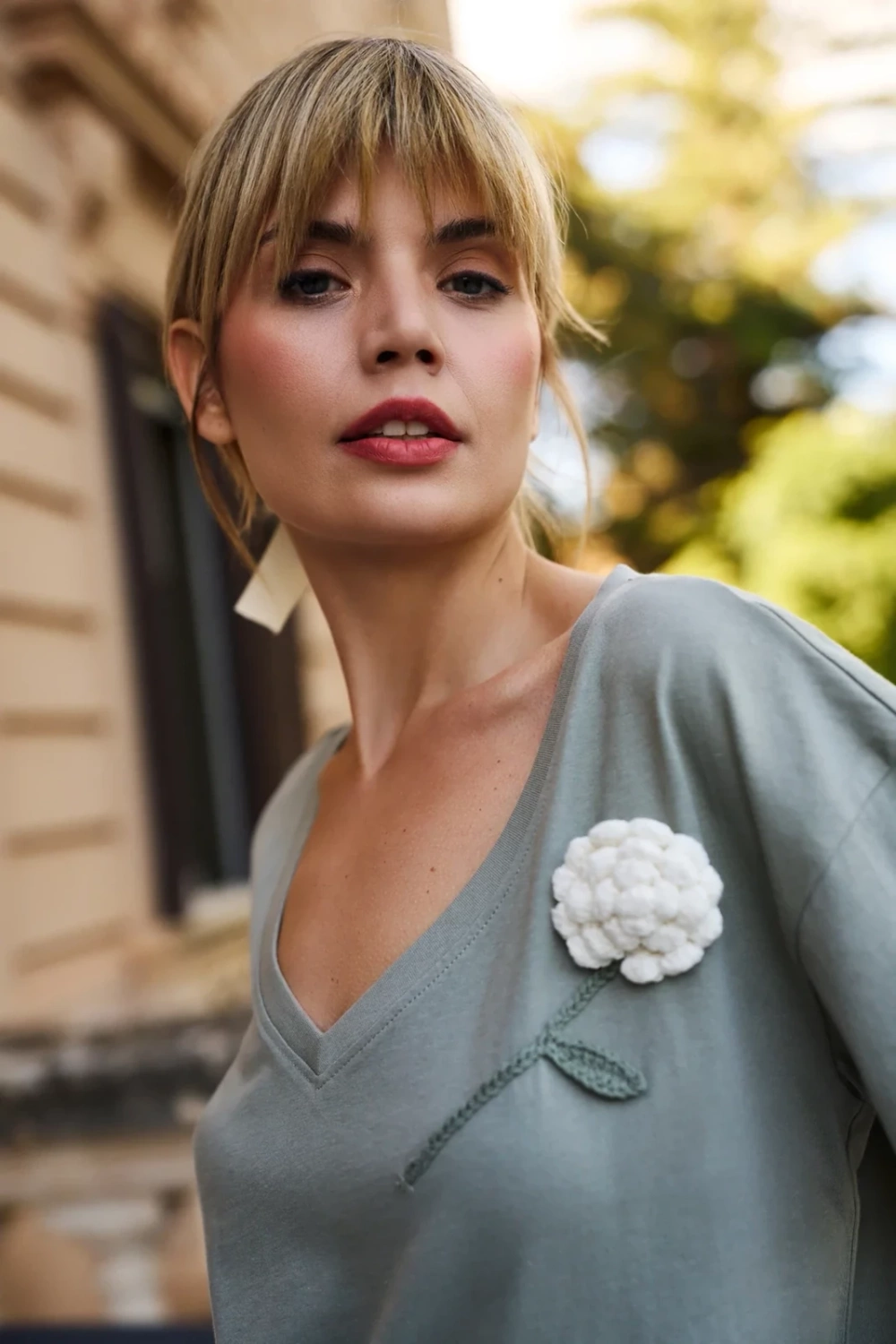 Marisse Women's T-Shirt L-Ts-4660 Olive