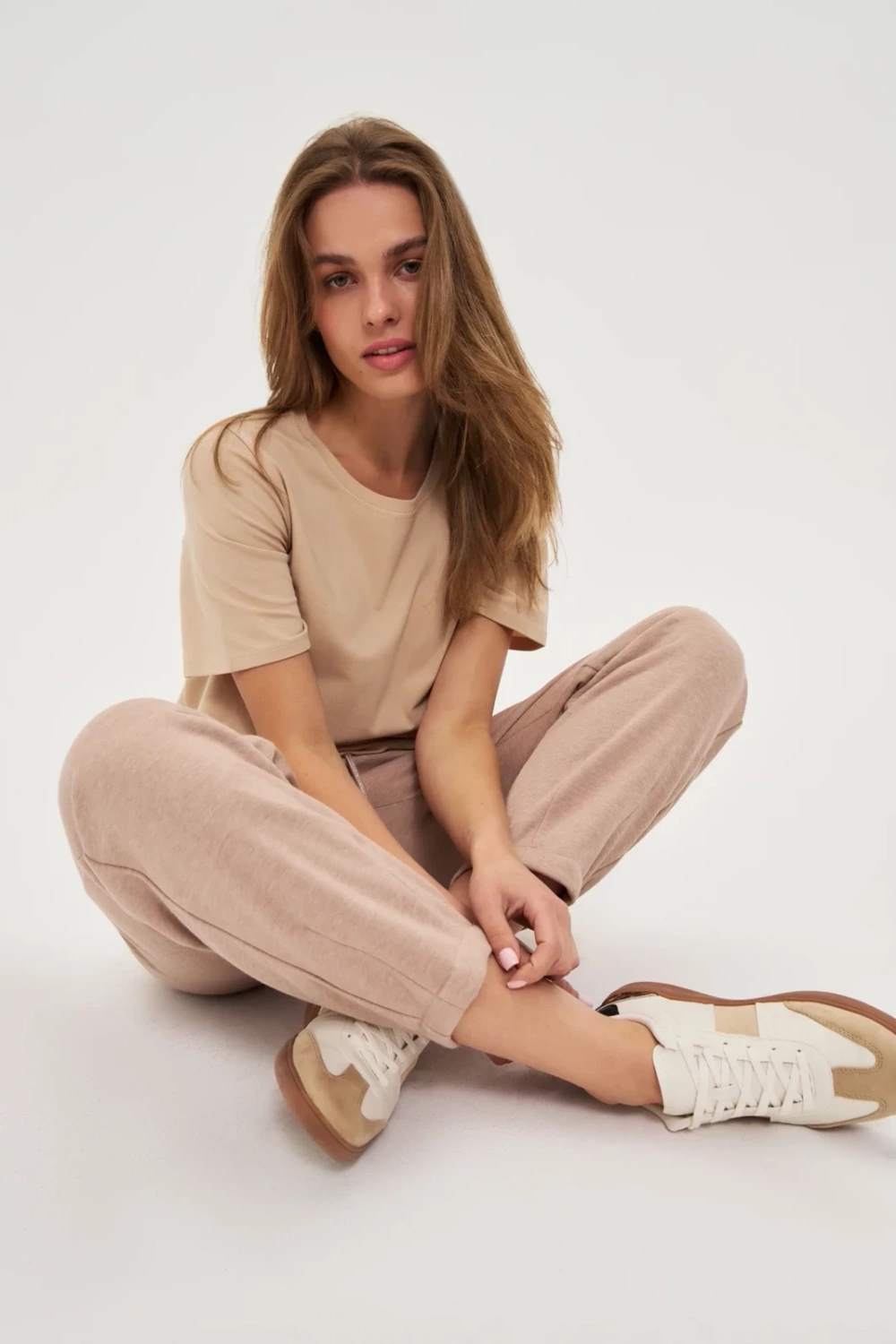 Marisse Plain Beige T-Shirt