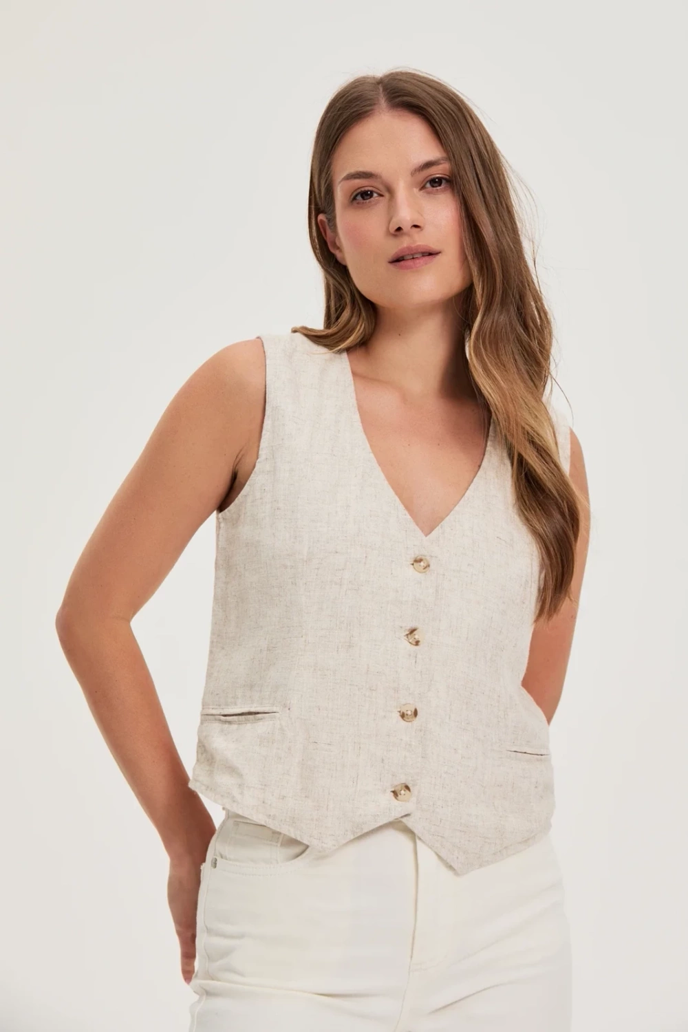 Marisse Beige Vest