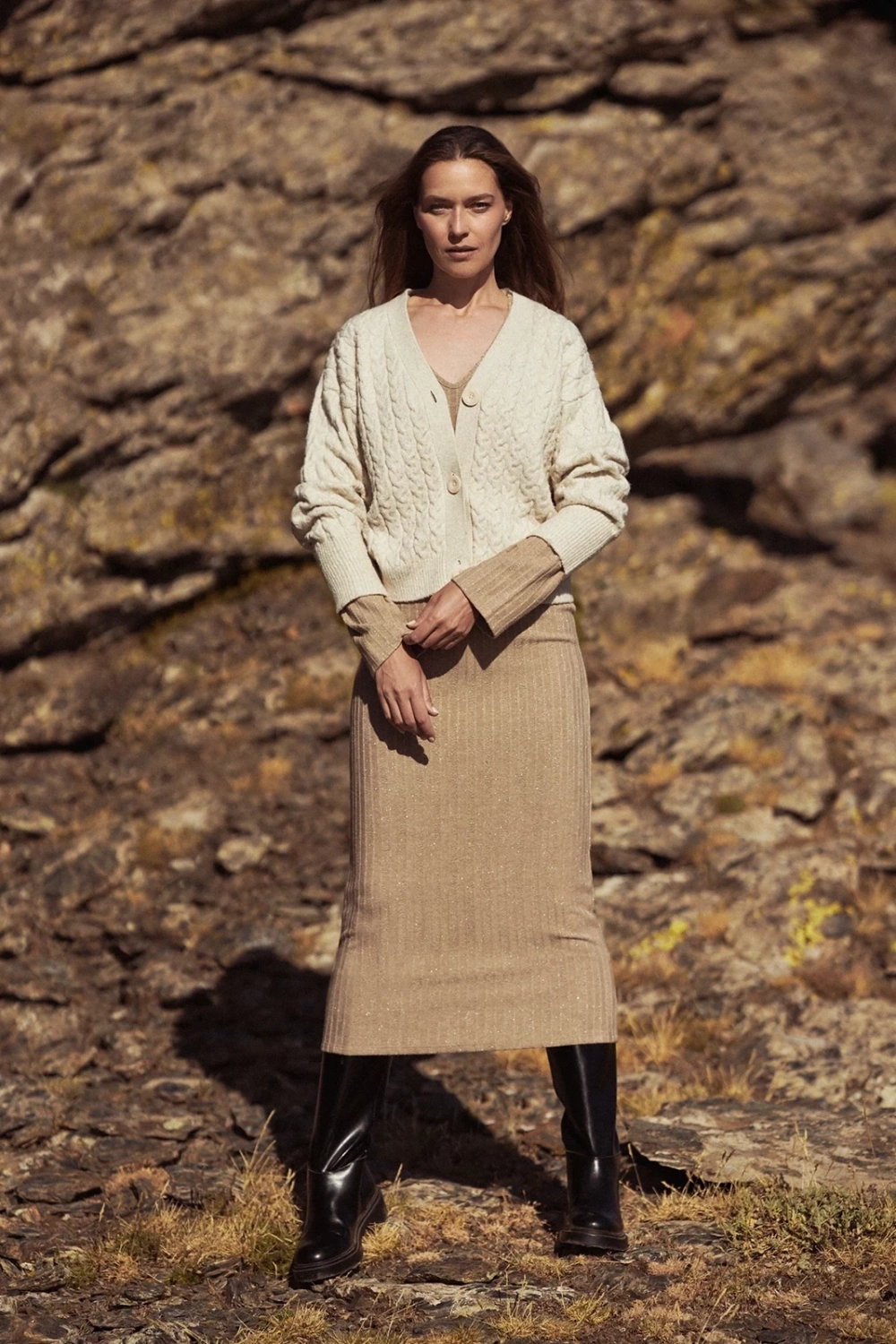 Marisse Women's Dress Z-Su-4513 Beige Mel