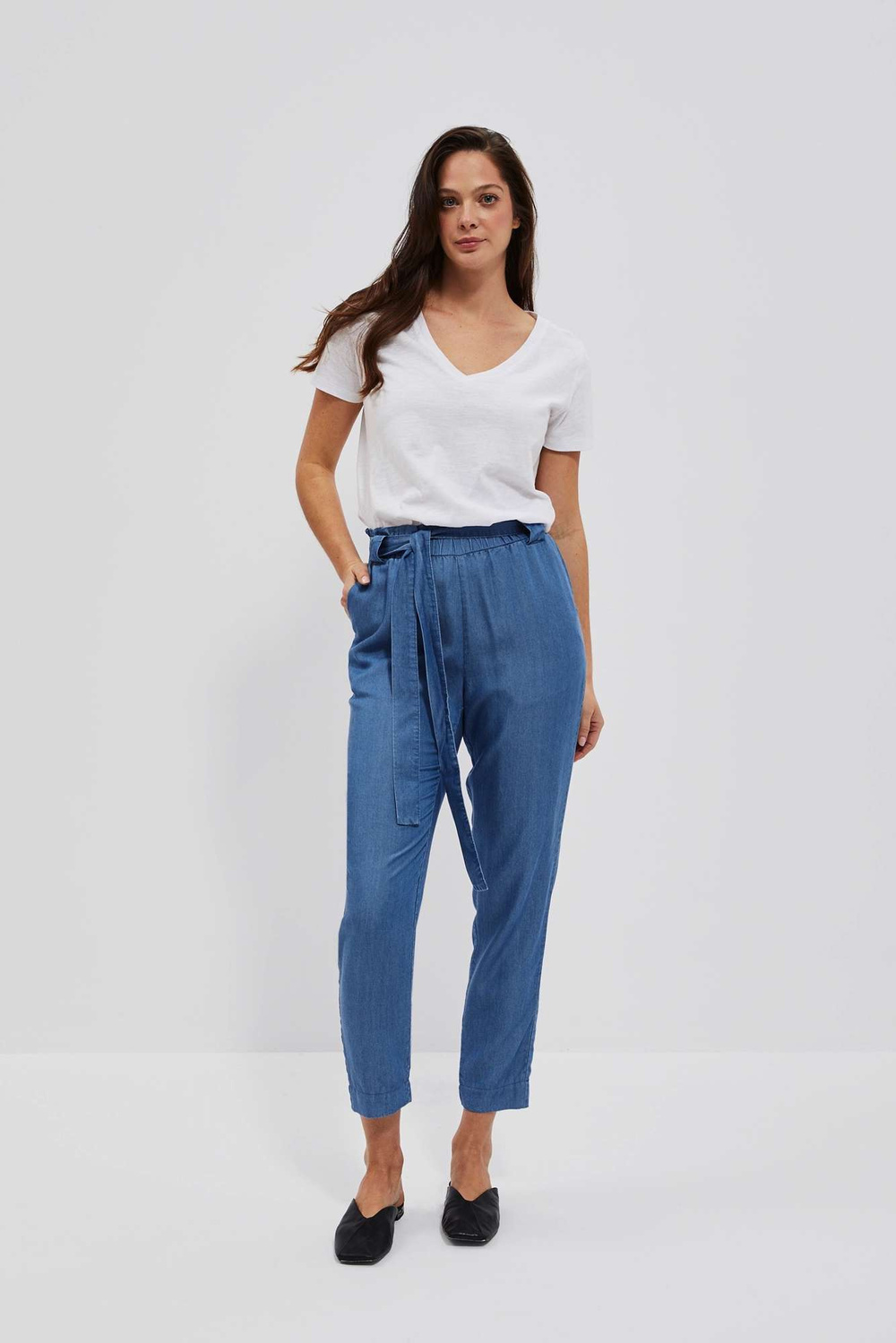 Marisse Women's Trousers L-Sp-4005 Dark Blue