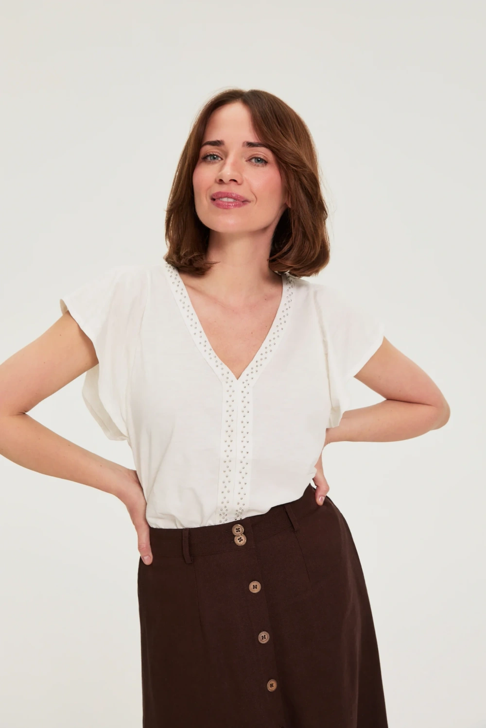 Dámske tričko Marisse Off White