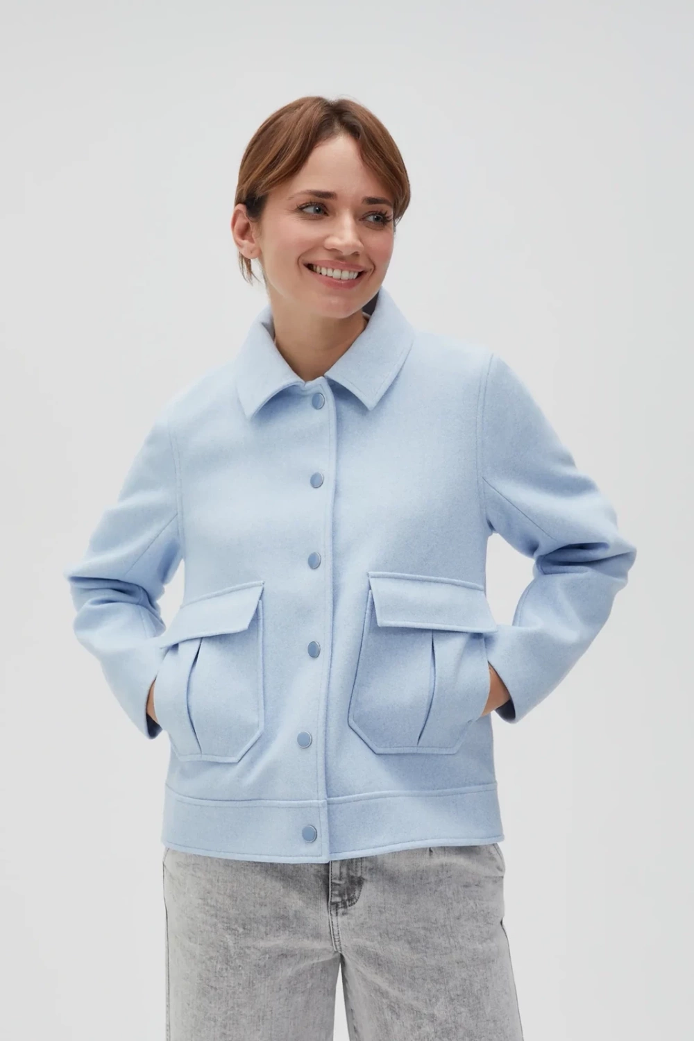 Marisse Women&#039;s Jacket L-Ku-4607 Blue Mel