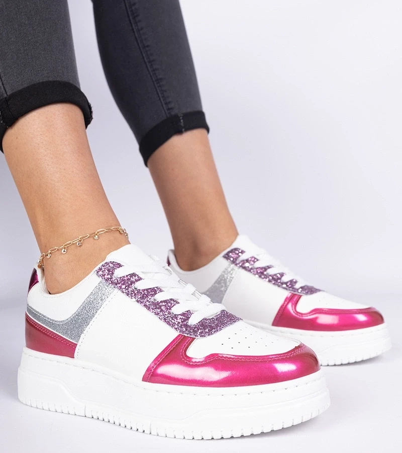 Gemre Adidași roz pentru femei cu talpă groasă Dolla