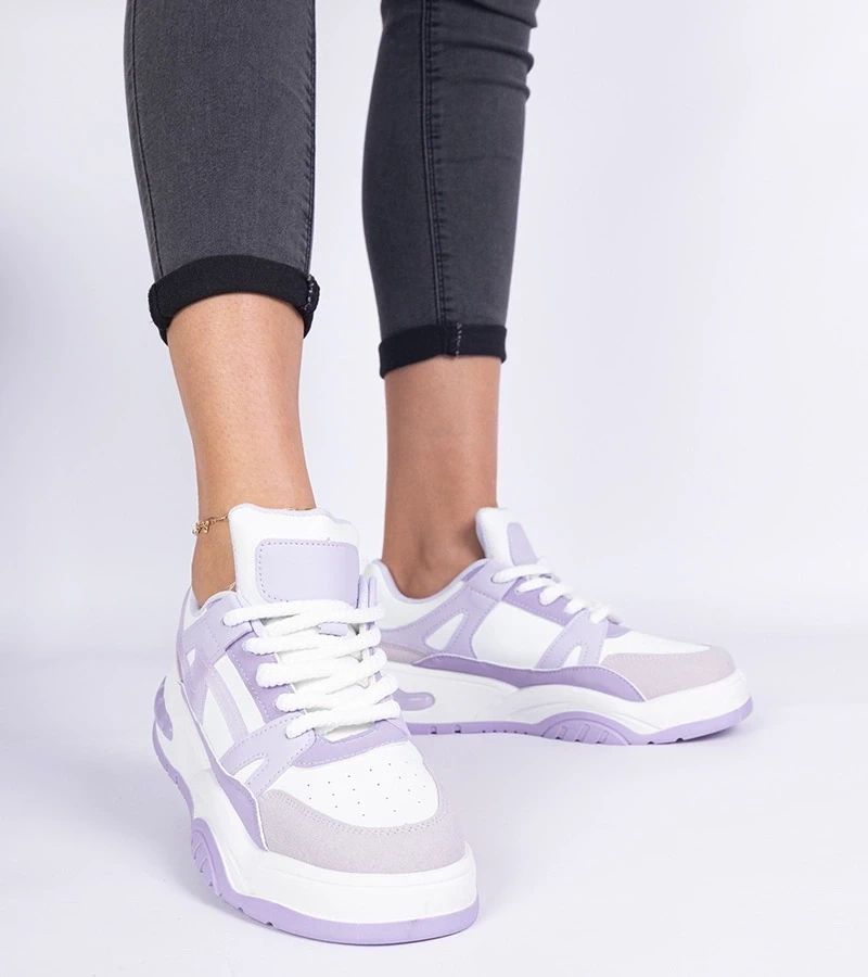 Gemre Adidași violet cu șireturi groase Luciana