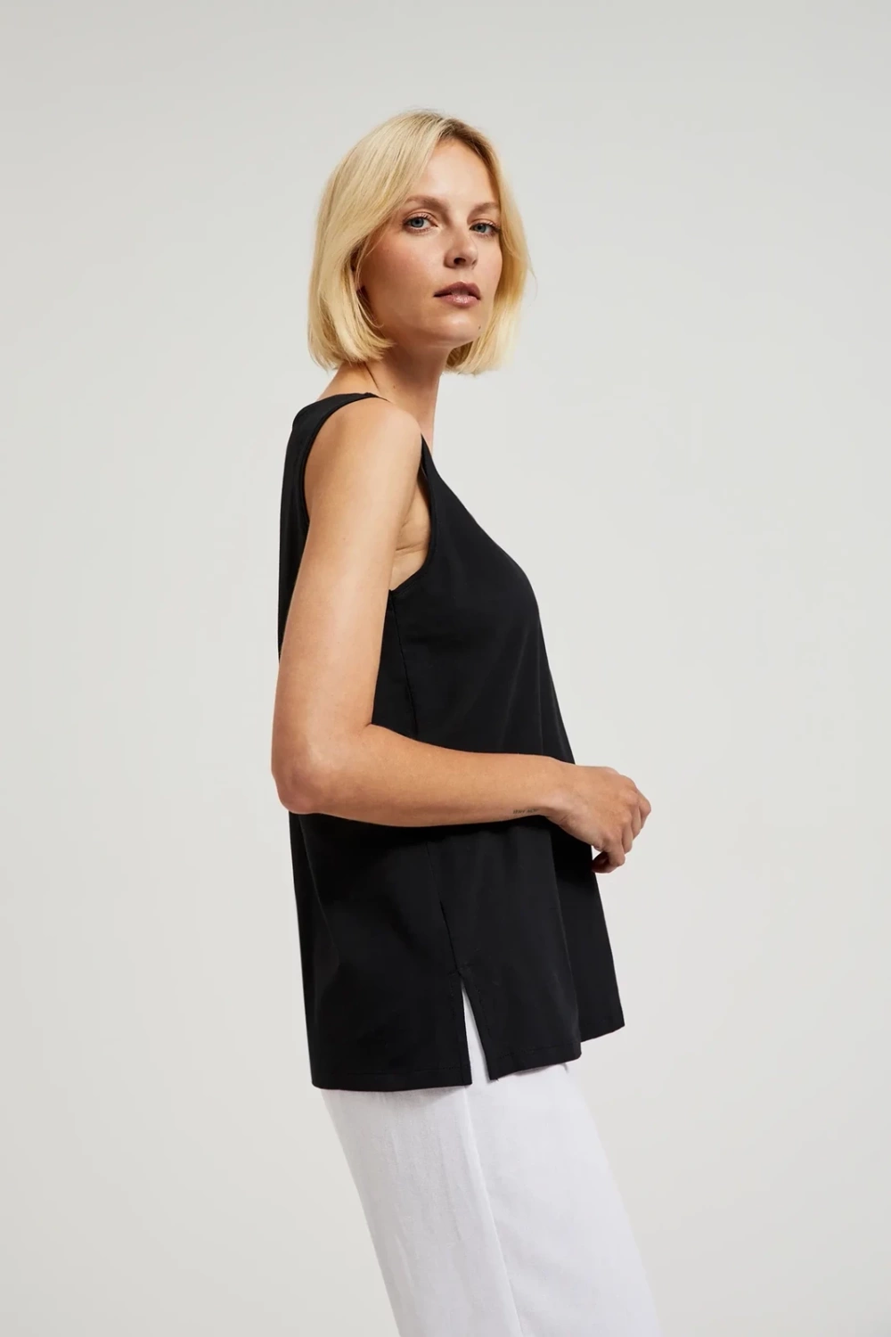 Marisse Women's Blouse L-Ts-4428 Black