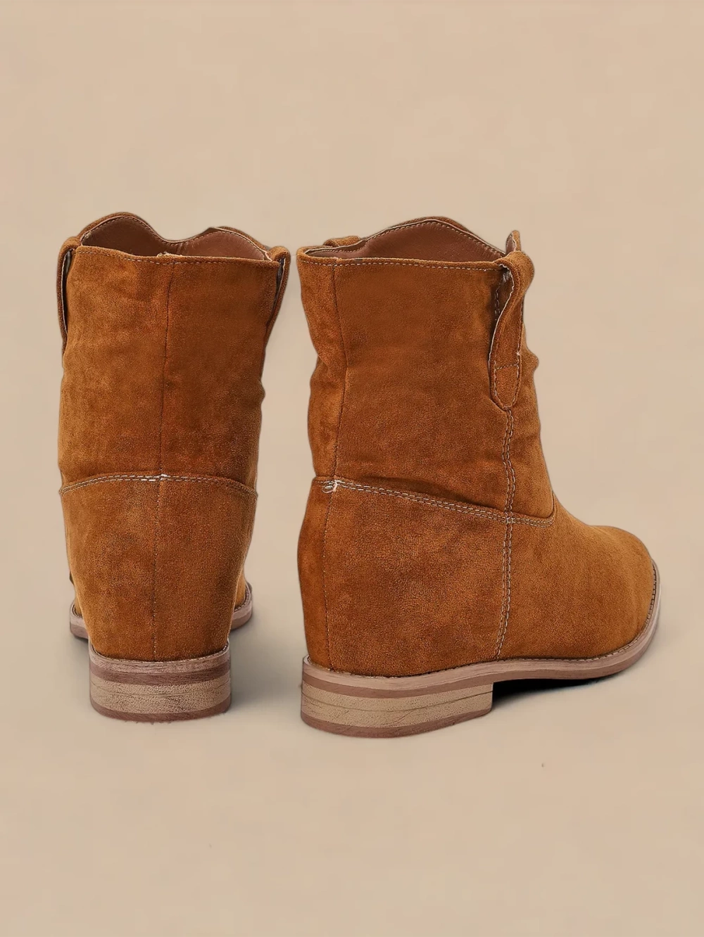 Resti Brown ankle boots a&#039;la cowboy boots on an indoor wedge Jelluma - Footwear