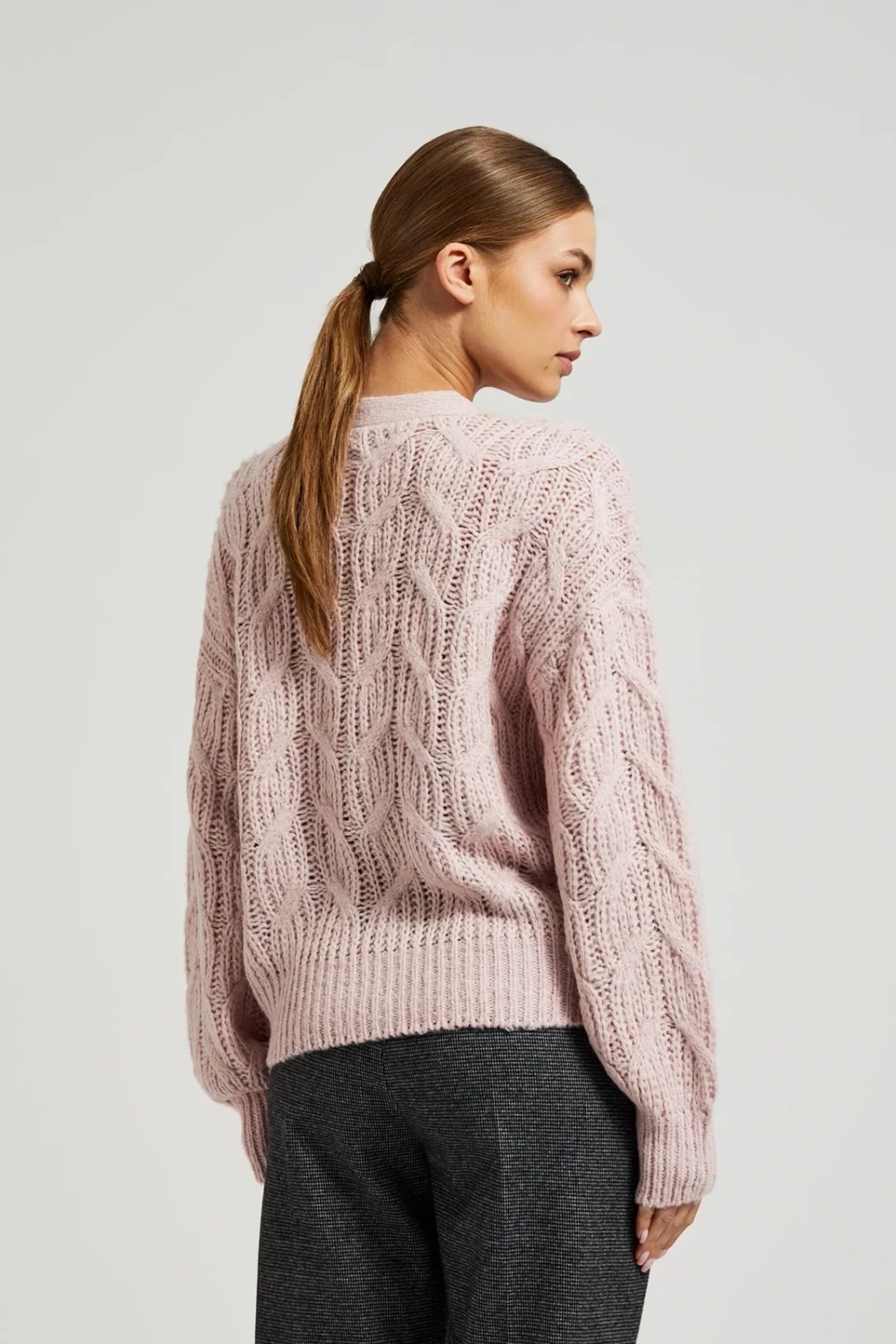 Marisse Women's Sweater Z-Sw-4505 Pink Mel