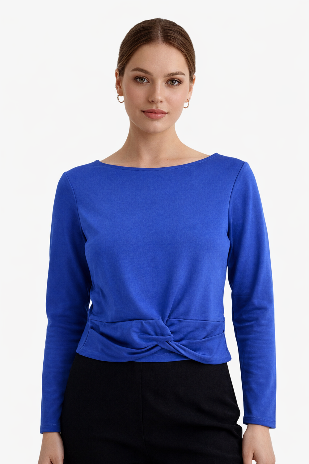 Guido Maria Kretschmer - Dámsky crop top s dlhým rukávom