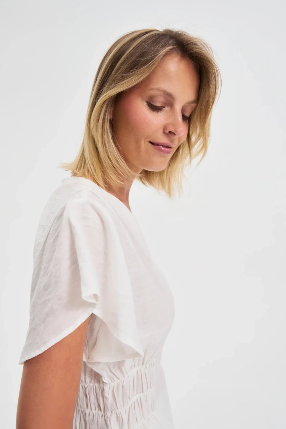 Marisse Fitted White Shirt