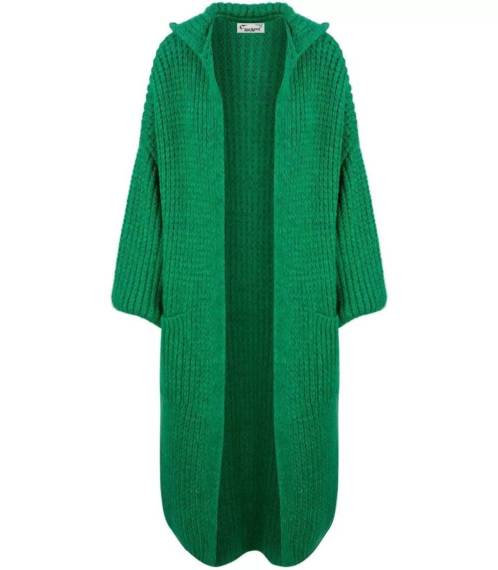 Pri Long warm cardigan sweater thick weave VALERIA