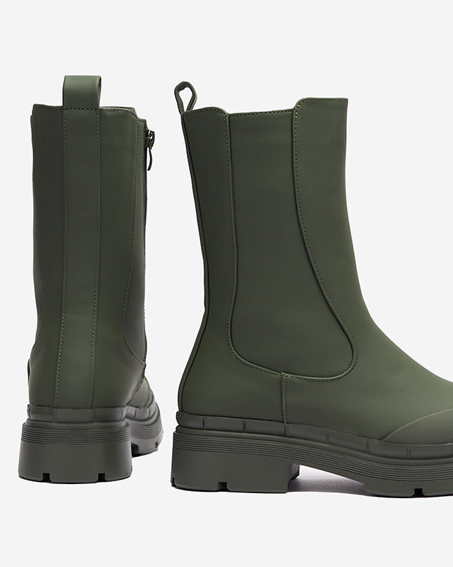 Resti Women&#039;s insulated dark green high boots Jori - Footwear