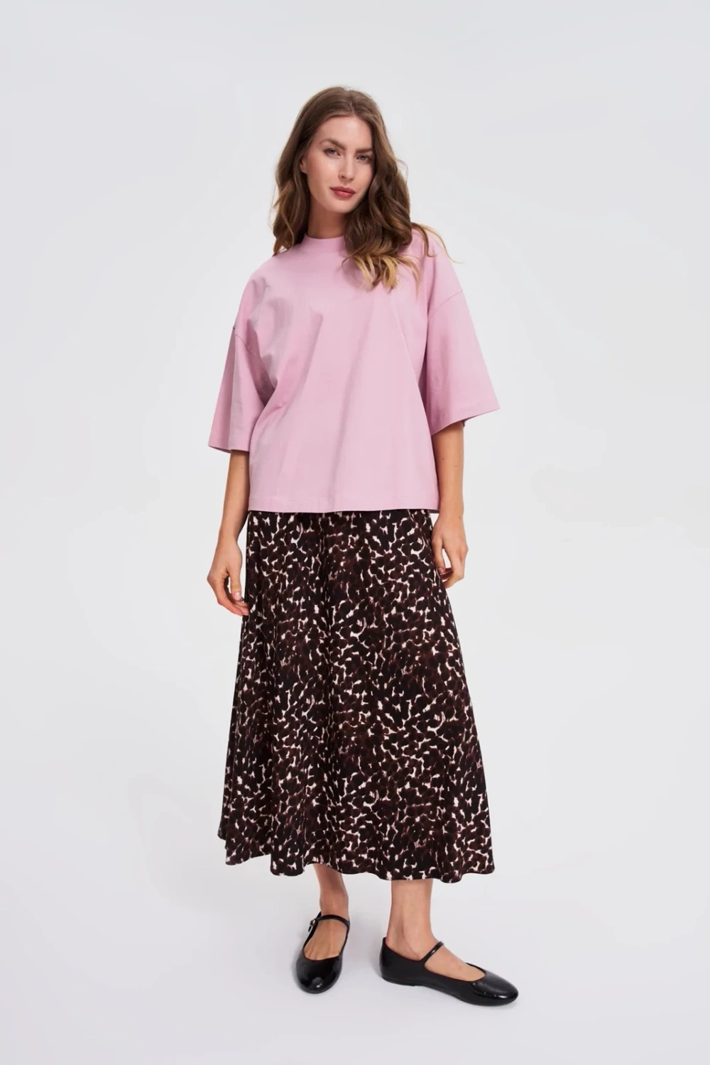 Marisse Plain Oversized Pink Blouse