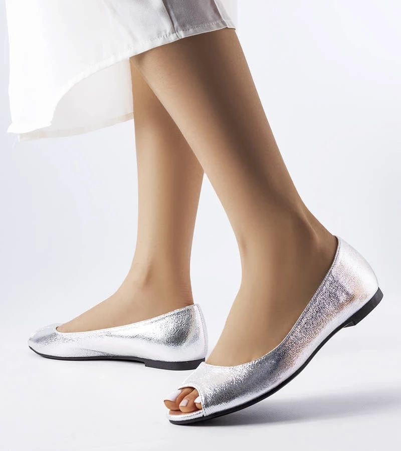 Gemre Balerini argintii metalizați Trieux