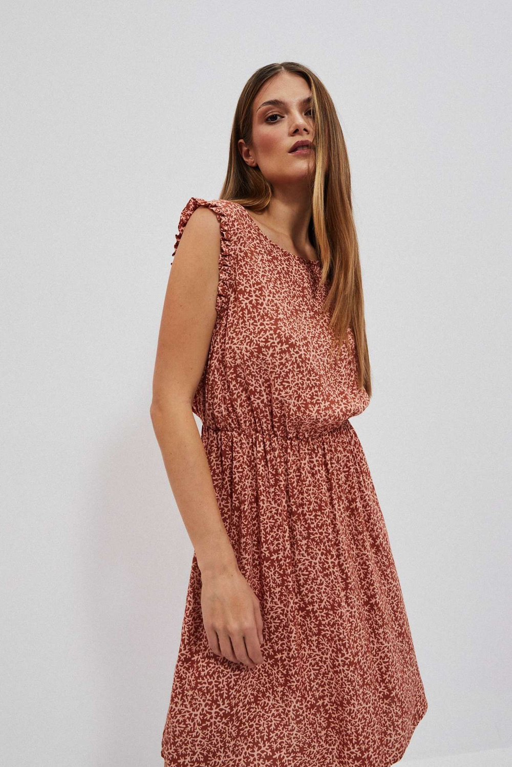 Marisse Women&#039;s Dress L-Su-4041 Brown
