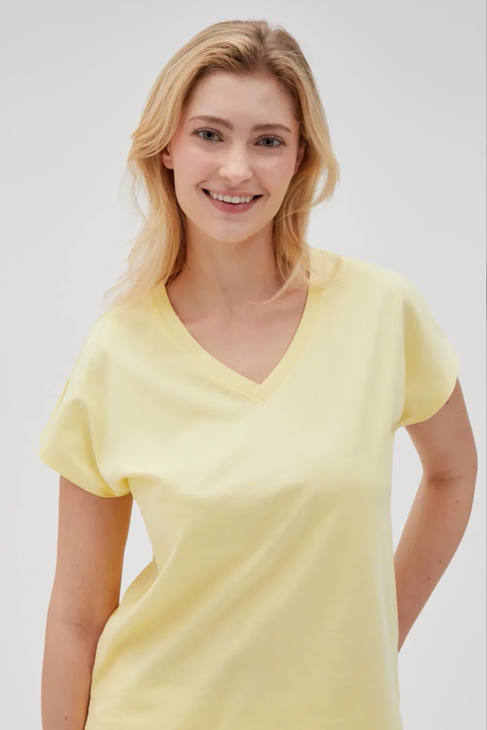 Marisse Women's T-Shirt L-Ts-4623 L.Yellow