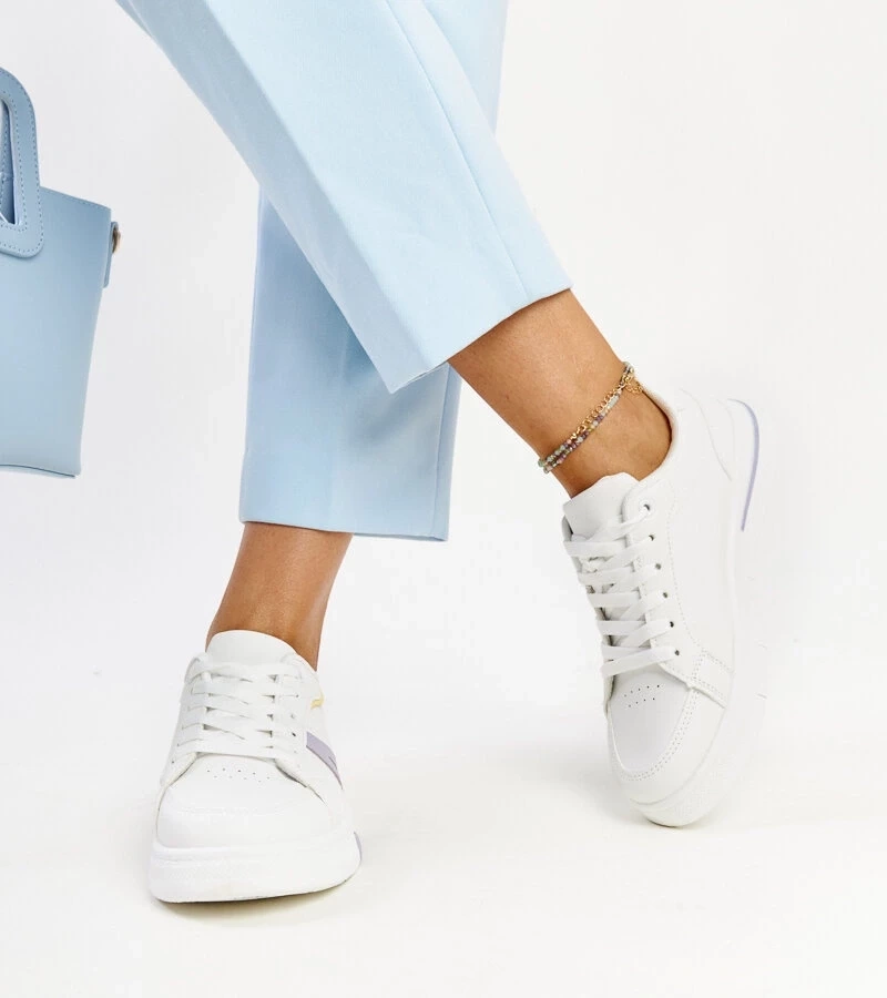 Gemre Adidași albi cu culoarea Zorica